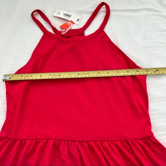 💕 Joe Fresh cotton spaghetti strap long dress in pink NWT - Picture 2 of 10